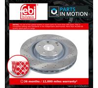 2x Brake Discs Pair Vented fits MERCEDES C320 S203, W203 3.0D Front 05 to 07 Set