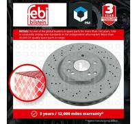 2x Brake Discs Pair Vented fits MERCEDES C320 S203, W203 3.2 Front 00 to 07 Set