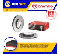 2x Brake Discs Pair Vented fits MERCEDES CLA250 C117 2.0 Front 15 to 19 295mm