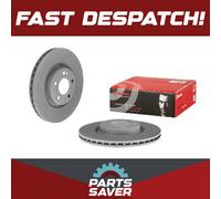 2x Brake Discs Pair Vented fits MERCEDES CLS350D C257 2.9D Rear 2017 on 320mm