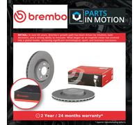 2x Brake Discs Pair Vented fits MERCEDES CLS400D C257 2.9D Rear 2017 on 320mm