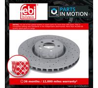 2x Brake Discs Pair Vented fits MERCEDES CLS450EQ C257 3.0 Front 2017 on 360mm