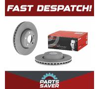 2x Brake Discs Pair Vented fits MERCEDES E200D S213, W213 1.6D Front 2018 on Set