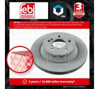 2x Brake Discs Pair Vented fits MERCEDES E270 2.7D Rear 02 to 09 OM647.961 300mm