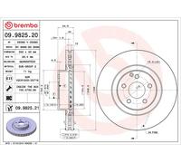 2x Brake Discs Pair Vented fits MERCEDES E320 W211 3.2 Front 02 to 08 M112.949