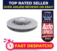 2x Brake Discs Pair Vented fits MERCEDES E350EQ A238, C238 2.0 Front 2017 on Set
