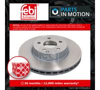 febi bilstein 30598 Brake Disc Set (2 Brake Disc) front, vented, No. of Holes 5