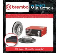 2x Brake Discs Pair Vented fits MERCEDES GLK300 X204 3.0 Rear 09 to 15 M272.948