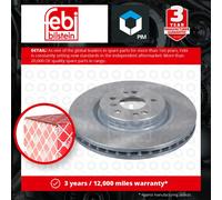 2x Brake Discs Pair Vented fits MERCEDES ML300 W164 3.0D Front 09 to 11 330mm