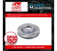 2x Brake Discs Pair Vented fits MERCEDES SLK200 R172 2.0 Front 2015 on M274.920