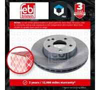 Pair of Front Brake Disc Fits Mercedes Benz C-Class Model 204 E-Class Febi 30550