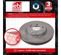 2x Brake Discs Pair Vented fits MERCEDES E280 2.8 Front 96 to 03 300mm Set Febi