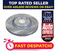 2x Brake Discs Pair Vented fits MERCEDES SLK55 AMG R171 5.5 Front 04 to 11 345mm