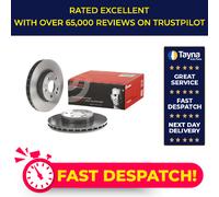 2x Brake Discs Pair Vented fits MERCEDES VITO W639 3.5 Front 2007 on M272.978