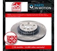 2x Brake Discs Pair Vented fits MINI CLUBMAN COOPER F54 2.0 Rear 2019 on B48A20E