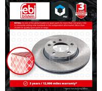 febi bilstein Pair of Brake Disc Rotor 43860 fits Front OE 34 11 9 804 828