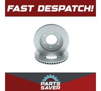 2x Brake Discs Pair Vented fits MITSUBISHI L200 2.2D Front 2019 on 4N14 294.5mm