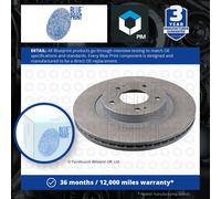 2x Brake Discs Pair Vented fits MITSUBISHI LANCER Mk4, Mk8 2.0 Front 1996 on Set
