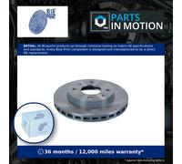 2x Brake Discs Pair Vented fits MITSUBISHI LANCER Mk5, Mk6, Mk7 Front 1.6 1.8