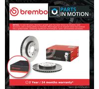 2x Brake Discs Pair Vented fits MITSUBISHI LANCER Mk8 1.8 Front 2008 on 4B10 Set