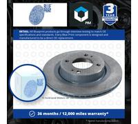 2x Brake Discs Pair Vented fits MITSUBISHI MIRAGE A03A 1.2 Front 2012 on 3A92