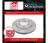 2x Brake Discs Pair Vented fits MITSUBISHI L200 KA4T, KB4T 2.5D Front 05 to 15