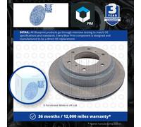 Blue Print Pair of Internally Vented Painted Brake Disc Rotor ADC44379 fits REAR
