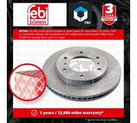 2x Brake Discs Pair Vented fits MITSUBISHI PAJERO/SHOGUN Mk4 3.0 Front 2007 on