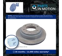 Blue Print Pair of Internally Vented Painted Brake Disc Rotor ADC44379 fits REAR