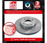 2x Brake Discs Pair Vented fits NISSAN PRIMERA P11, WP11 2.0D Front 96 to 02 Set