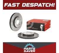 2x Brake Discs Pair Vented fits NISSAN JUKE F15 1.2 Front 14 to 19 HRA2DDT 280mm