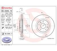 2x Brake Discs Pair Vented fits NISSAN LEAF ZE0 Front 2014 on 296mm Set Brembo