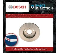 Bosch Brake Discs Vented – 2x Pair for NISSAN LEAF ZE0/ZE1 Front 2010-on 283mm Set New