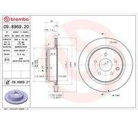 2x Brake Discs Pair Vented fits NISSAN LEAF ZE0, ZE1 Rear 2010 on 292mm Set New