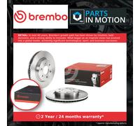 2x Brake Discs Pair Vented fits NISSAN NAVARA D40 2.5D Front 2005 on YD25DDTi