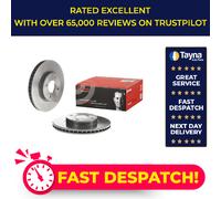 2x Brake Discs Pair Vented fits NISSAN NOTE E12 1.2 Front 2012 on 260mm Set New