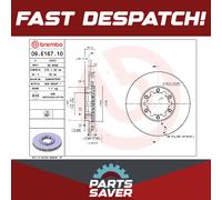 2x Brake Discs Pair Vented fits NISSAN NT400 F24F, F91AN 2.5D Front 2014 on Set