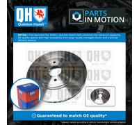 Quinton Hazell Front Axle Internally Vented 320mm Brake Disc Pair Set - BDC5540