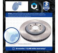 Pair of Front Brake Disc Fits Nissan Navara 4WD Pathfinder Blue Print ADN143118
