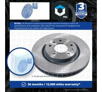 2x Brake Discs Pair Vented fits NISSAN QASHQAI J11 Front 2013 on 295mm Set New
