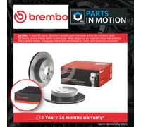 2x BREMBO 09.8969.21 Brake Disc Rear Vented Fits Infiniti Nissan Renault