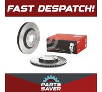 2x Brake Discs Pair Vented fits NISSAN X-TRAIL T31 2.0 Front 07 to 10 MR20DE Set