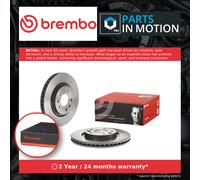 2x Brake Discs Pair Vented fits NISSAN X-TRAIL T32 1.6 Front 2015 on MR16DDT Set