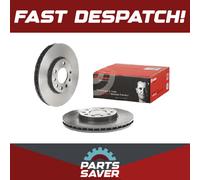 2x Brake Discs Pair Vented fits OPEL COMBO 1.7D Front 2004 on Z17DTH 280mm Set