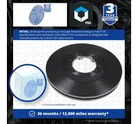 2x Brake Discs Pair Vented Front 280mm ADZ94311 Blue Print Set 8943754160 New