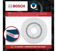 2x Brake Discs Pair Vented fits VAUXHALL Front 282.6mm Set Bosch 3557911 4249J6