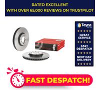 2x Brake Discs Pair Vented fits PEUGEOT 3008 Front 2016 on 304mm Set Brembo New