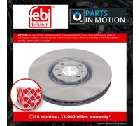 2x Brake Discs Pair Vented fits DS DS5 1.6 Front 15 to 18 340mm Set 1611841480