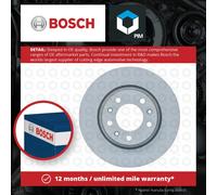 BOSCH 0986479C34 Brake Disc Front Vented 266mm Outer Ø Fits Peugeot 308 308 SW