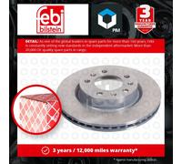 2x Brake Discs Pair Vented Front 266mm 105713 Febi Set 1610704680 Quality New